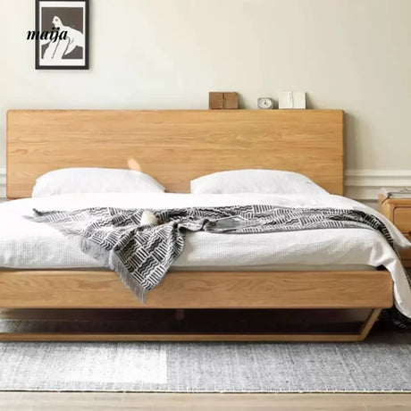 GENJI Flores Solid Wood Floating Bed from GENJI