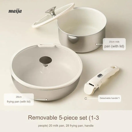 CAROTE Removable Handle Stainless Steel Kitchen Set from CAROTE