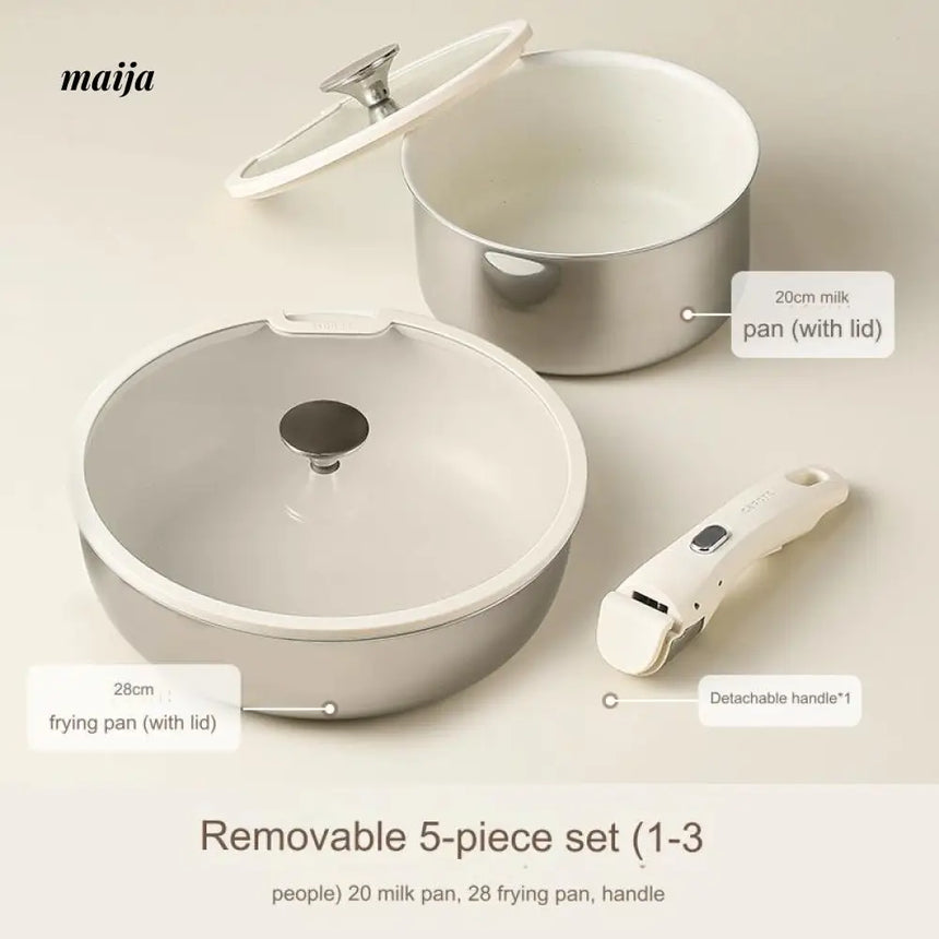 CAROTE Removable Handle Stainless Steel Kitchen Set from CAROTE