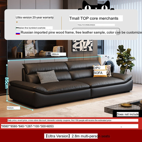 DIPU Roman Modern Leather Sofa from DIPU