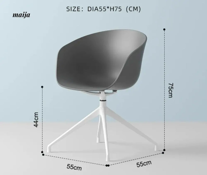 LOWERLEFT Rotating Computer Chair from Lower Left