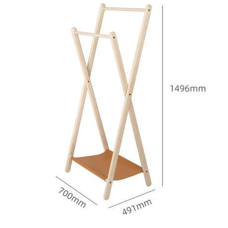 Jessie Solid Wood Clothing Rack from maija