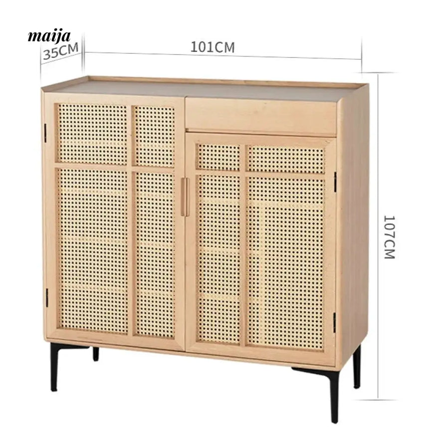 Wilkerson Rattan Shoe Cabinet from maija