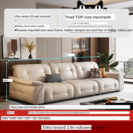 DIPU Nikolaj Cream Cowhide Sofa from DIPU