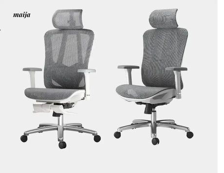 Black and White P7 Ergonomic Office Chair from Hbada