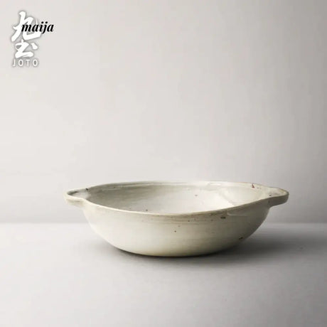 JOTO Six Color Rough Pottery Soup Bowl Handmade Retro Glazed from JOTO