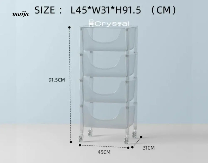 Acrylic Cloudy Snack Trolley