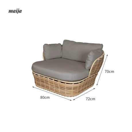 GERMAIN Estelle Rattan Sun Lounger from GERMAIN