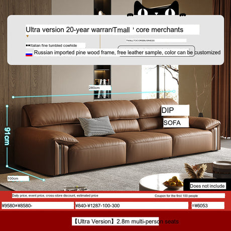 DIPU Kody Modern Retro Leather Sofa from DIPU