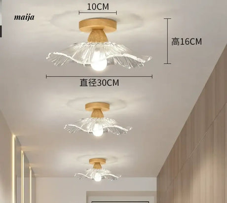 GVG Lotus Leaf Crystal Ceiling Light from GVG