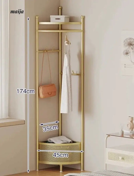 Miriam Coat Hanger with Basket from Kaiyashi