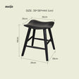 LAZYSPACE Oliver Cherry Wood Stool from LAZYSPACE