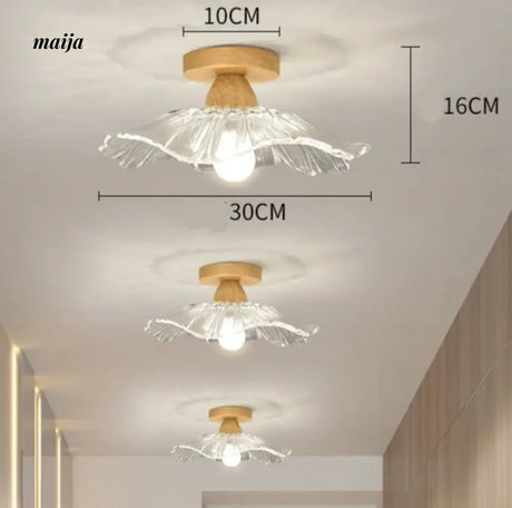 GVG Lotus Leaf Crystal Ceiling Light from Kaiyashi