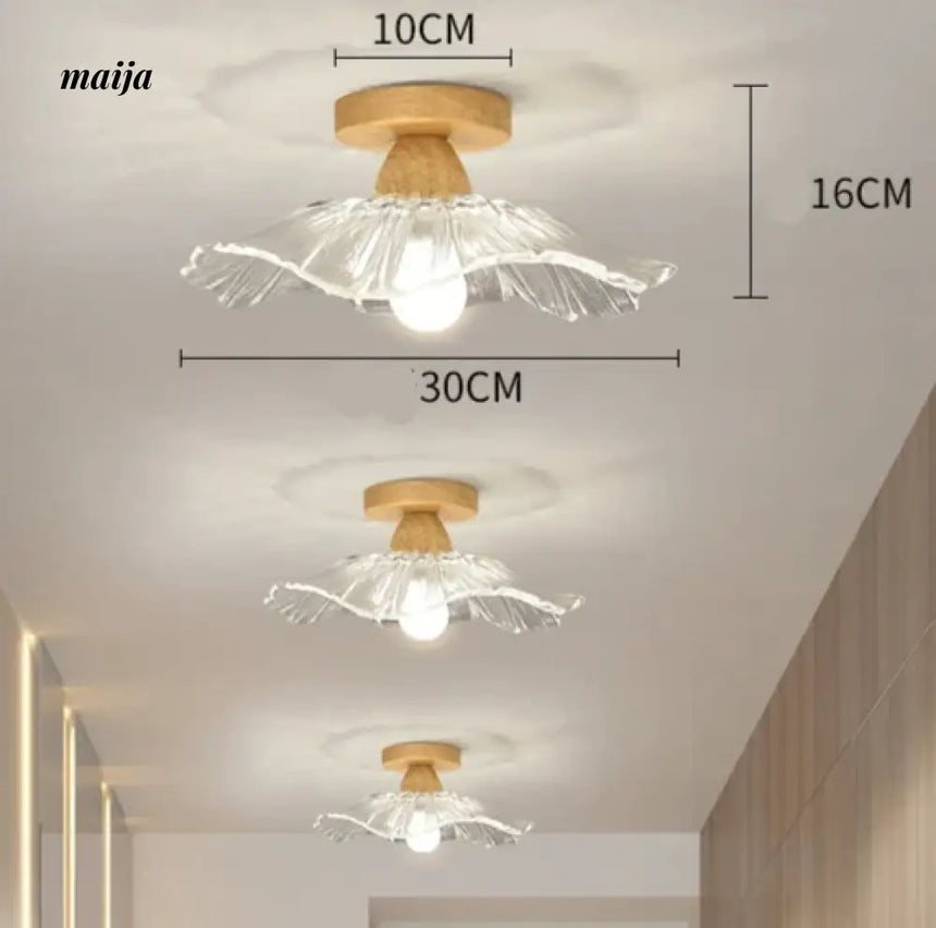 GVG Lotus Leaf Crystal Ceiling Light from Kaiyashi