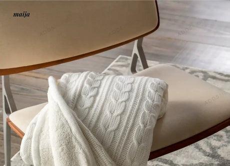 Cable Knit Double Layer Blanket from maija
