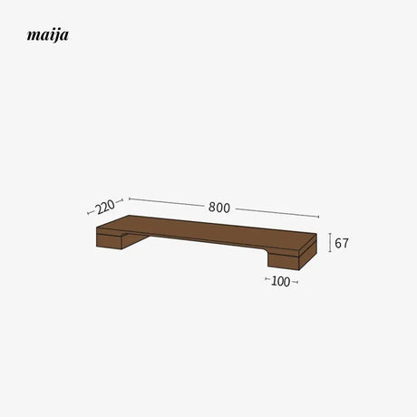 MUMO Clara Solid Wood Desktop Storage Riser from MUMO