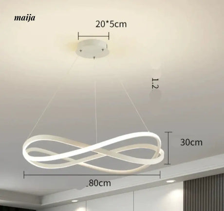 GVG Modern Intertwining Ring Ceiling Lamp from GVG