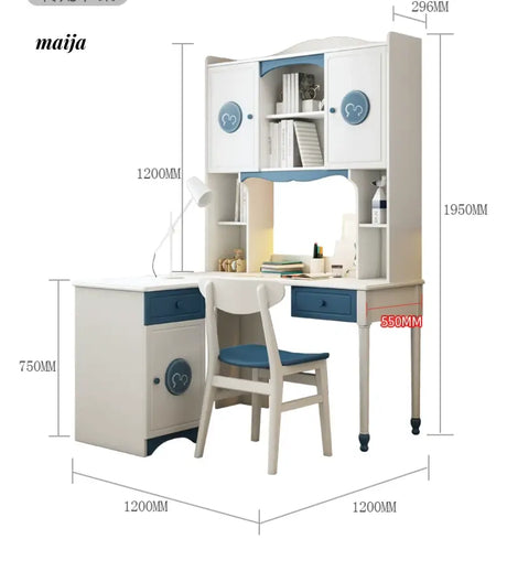 BETTYLEI Preppy Blue Children's Study Desk from BETTYLEI