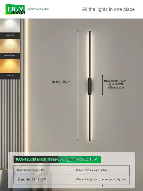 GVG Burke Long Line LED Wall Lamp from GVG