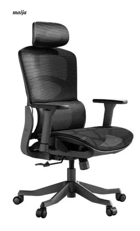 Black and White E2 Ergonomic Office Chair from Hbada