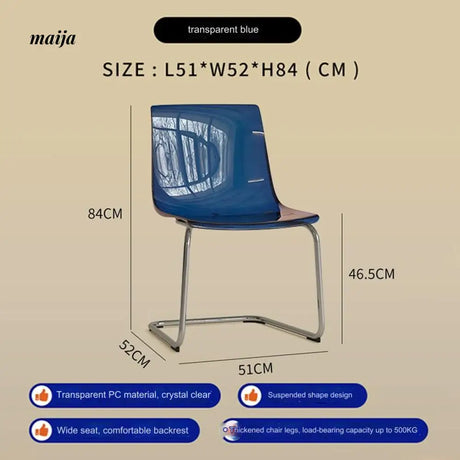 Toas Transparent Acrylic Dining Chair from BENCHAO
