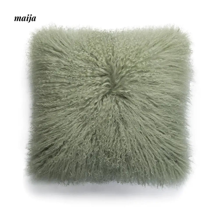 MISTYWOOD Pink Wool Pillow for Living Room from MISTYWOOD
