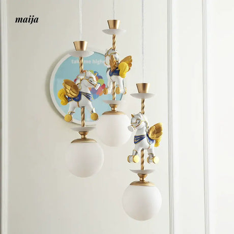 QXWD Circus Cartoon Ceiling Lamp Children's Room from QXWD