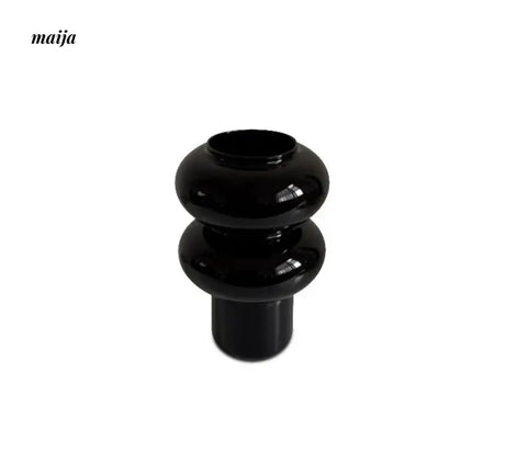 COLOURHUNTER Black Ceramics Flower Vase from maija