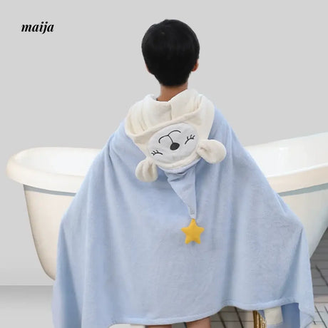 NUANYOU Children's Cartoon Cotton Bathrobe from maija