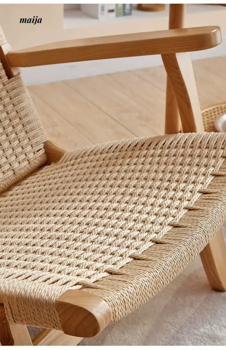 19 DREAM SPACE Solid Wood Rattan Sofa Chair from 19 DREAM SPACE