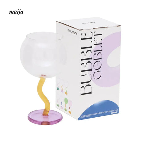 SOREMO Colourful Bubble Wine Glass from maija