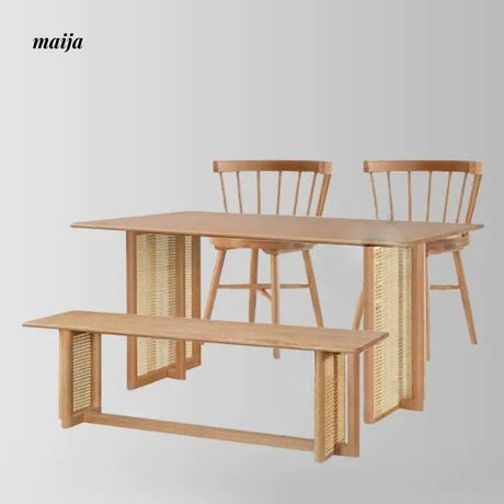 SLIGHTLYCOOL Mattie Rattan Dining Table from maija