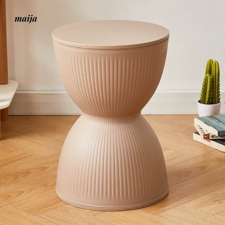 Pastel Hourglass Plastic Stool from Yishengtao