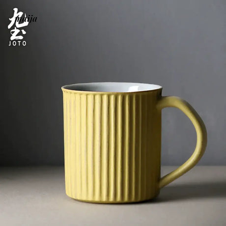 JOTO Eleven Color Japanese Rough Pottery Couple Coffee Cup from MOSE