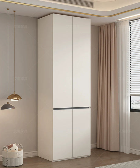 AIWO Delphine French Cream Wardrobe with Elegant Glass Storage from AIWO