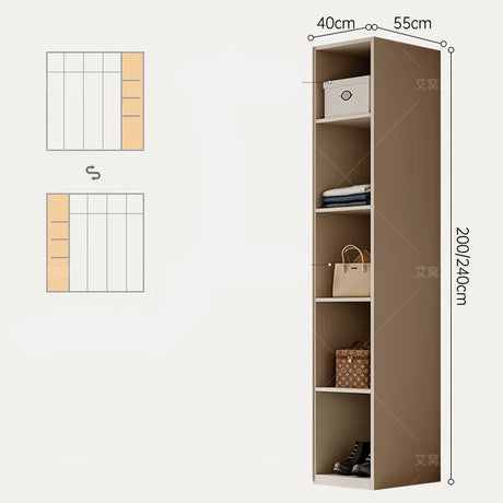 AIWO Marcel Light Luxury Glass Door Wardrobe with Modern Aesthetic from AIWO