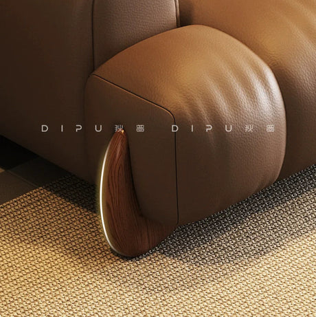 DIPU Ali Retro Cream Piano Leather Sofa from DIPU
