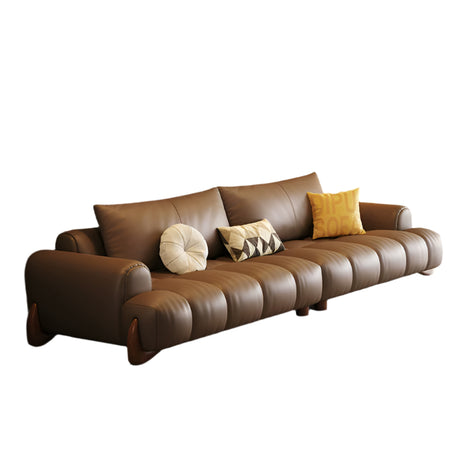 DIPU Ali Retro Cream Piano Leather Sofa from DIPU