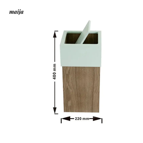 MUSN Cream Wind Trash Bin from MUSN
