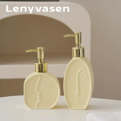 LENYVASEN Iris Ceramic Shower Gel Bottle from LENYVASEN