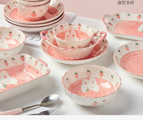 MOSE Cute Strawberry Tableware Set from MOSE