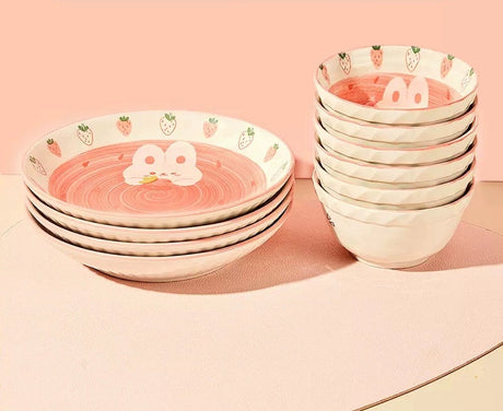 MOSE Cute Strawberry Tableware Set from MOSE