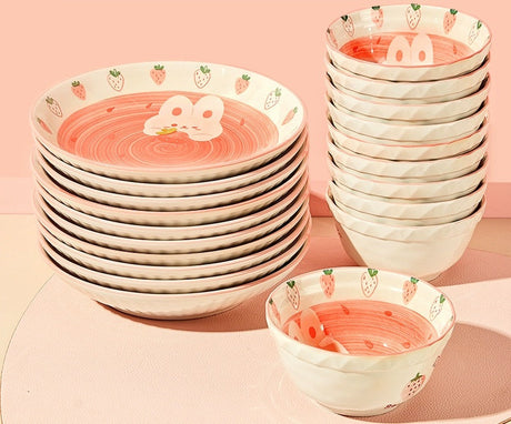 MOSE Cute Strawberry Tableware Set from MOSE