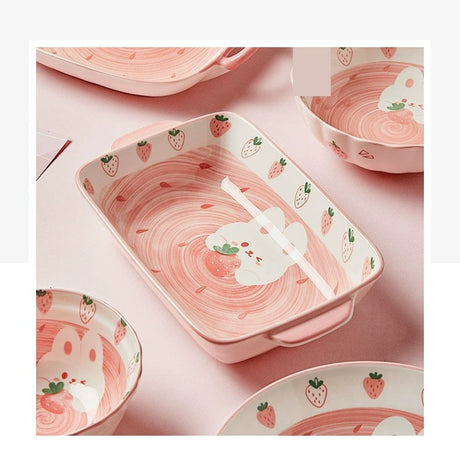 MOSE Cute Strawberry Tableware Set from MOSE
