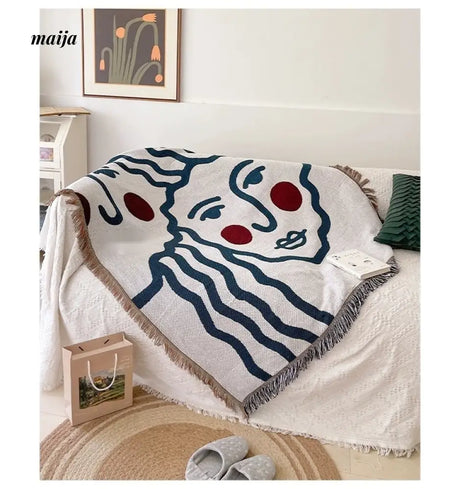 MAN YUE HOME INS Art Blanket for Sofa or Living Room Use from MAN YUE HOME