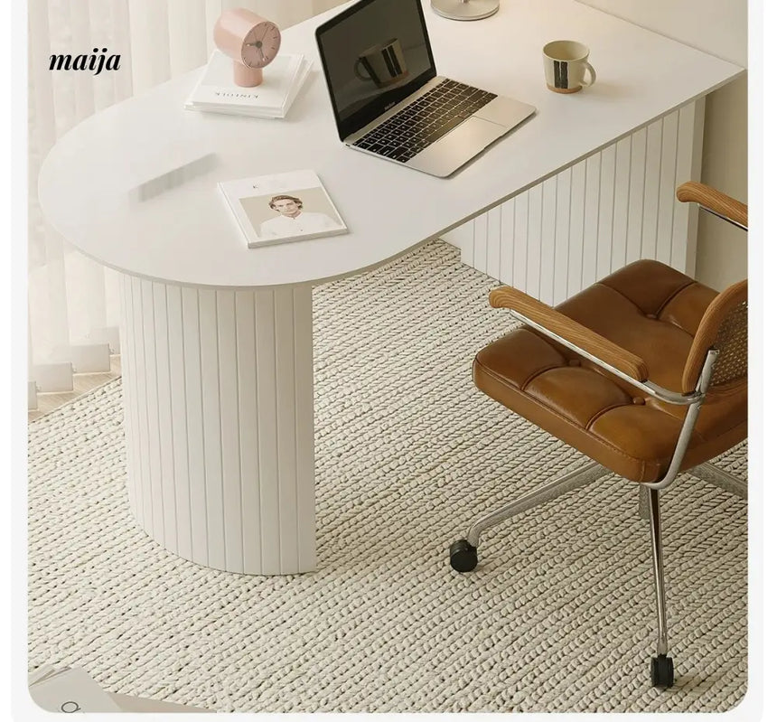 LOWERLEFT Cream Island Dining Table from Lower Left
