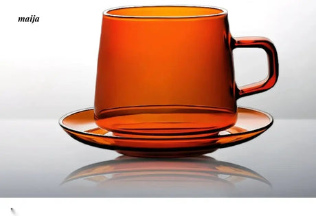 JOTO Borosilicate Handle Milk Coffee Cup with Disc from JOTO
