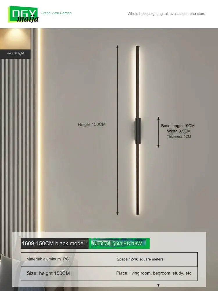 GVG Burke Long Line LED Wall Lamp from GVG