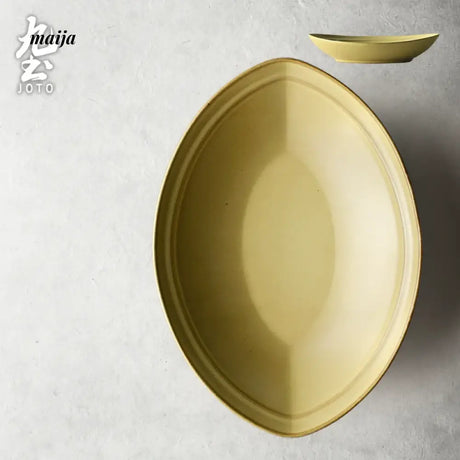 JOTO Japanese Retro Ceramic Dish Daily Steamed Fish Plate from JOTO