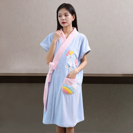 NUANYOU Wearable Bath Towel with Bathrobe from Nuanyou